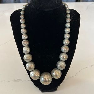 Fun, antique silver look, statement necklace